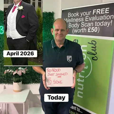 A Bamber Bridge Nutrition club member’s check-in in Bamber Bridge