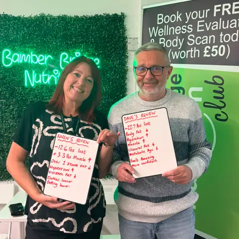 A Bamber Bridge Nutrition club member’s check-in in Bamber Bridge