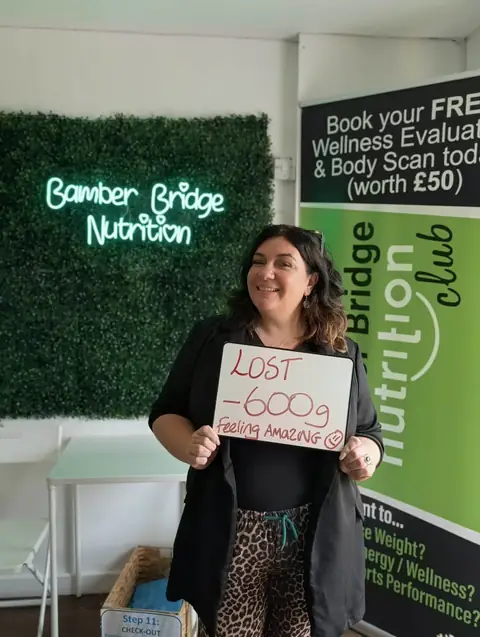 A Bamber Bridge Nutrition club member’s check-in in Bamber Bridge