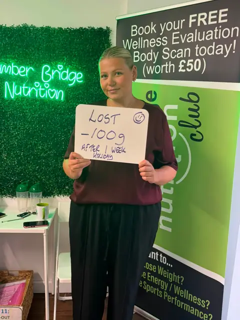 A Bamber Bridge Nutrition club member’s check-in in Bamber Bridge