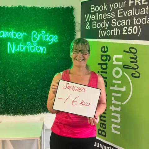 A Bamber Bridge Nutrition club member’s check-in in Bamber Bridge