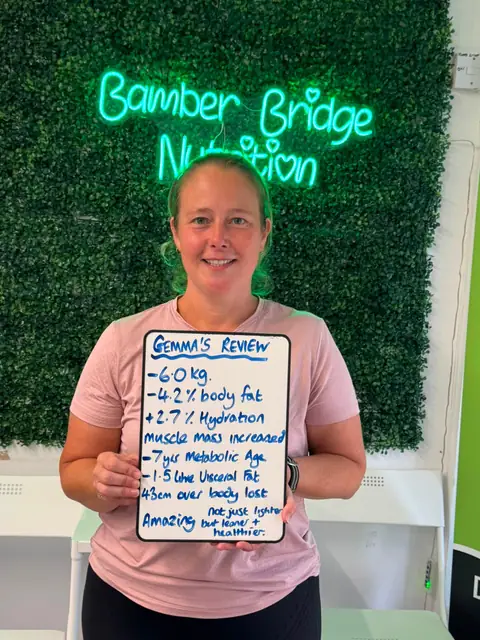 A Bamber Bridge Nutrition club member’s check-in in Bamber Bridge