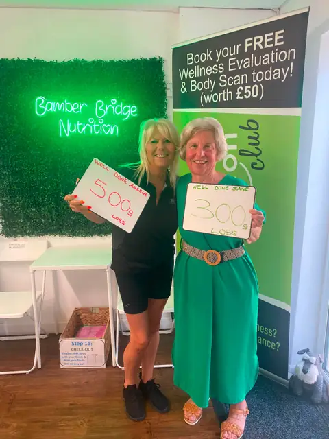 A Bamber Bridge Nutrition club member’s check-in in Bamber Bridge