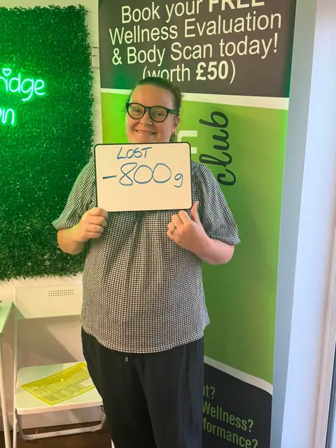 A Bamber Bridge Nutrition club member’s check-in in Bamber Bridge