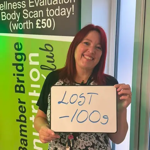 A Bamber Bridge Nutrition club member’s check-in in Bamber Bridge