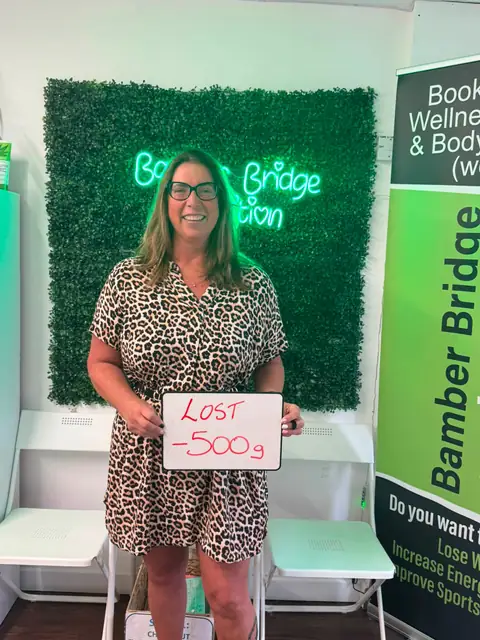 A Bamber Bridge Nutrition club member’s check-in in Bamber Bridge