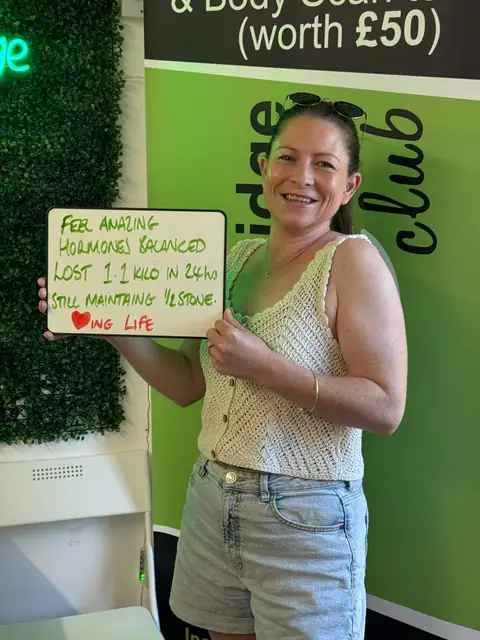A Bamber Bridge Nutrition club member’s check-in in Bamber Bridge