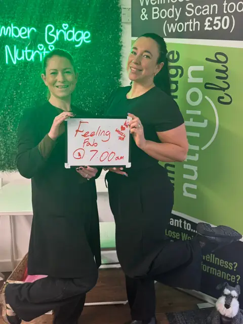 A Bamber Bridge Nutrition club member’s check-in in Bamber Bridge