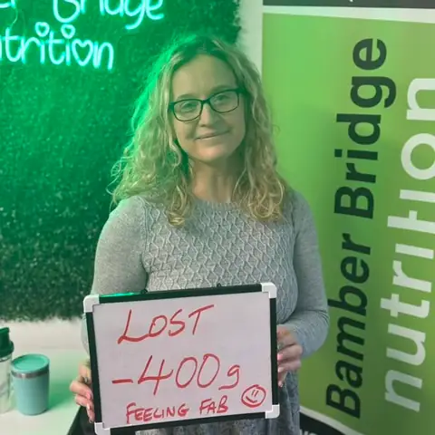 A Bamber Bridge Nutrition club member’s check-in in Bamber Bridge