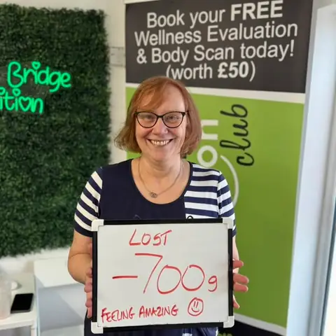 A Bamber Bridge Nutrition club member’s check-in in Bamber Bridge