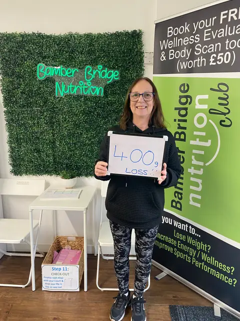 A Bamber Bridge Nutrition club member’s check-in in Bamber Bridge