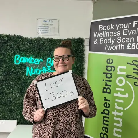 A Bamber Bridge Nutrition club member’s check-in in Bamber Bridge