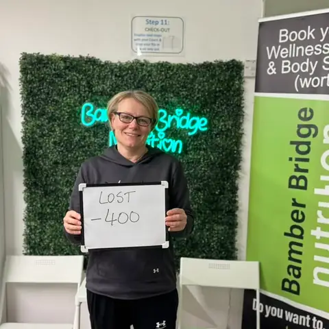 A Bamber Bridge Nutrition club member’s check-in in Bamber Bridge