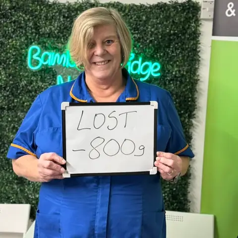 A Bamber Bridge Nutrition club member’s check-in in Bamber Bridge