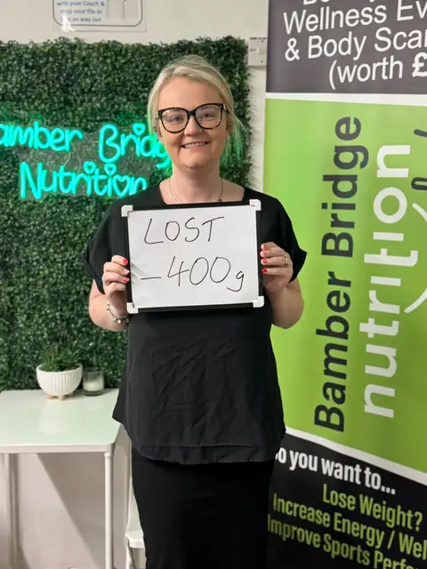 A Bamber Bridge Nutrition club member’s check-in in Bamber Bridge