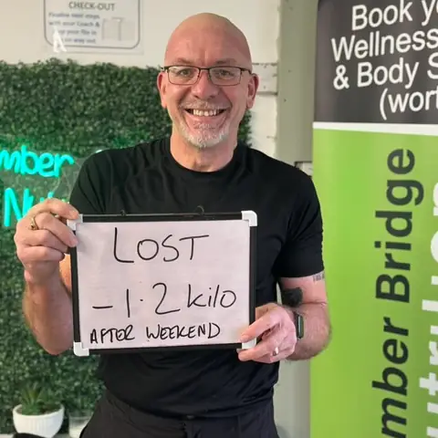 A Bamber Bridge Nutrition club member’s check-in in Bamber Bridge
