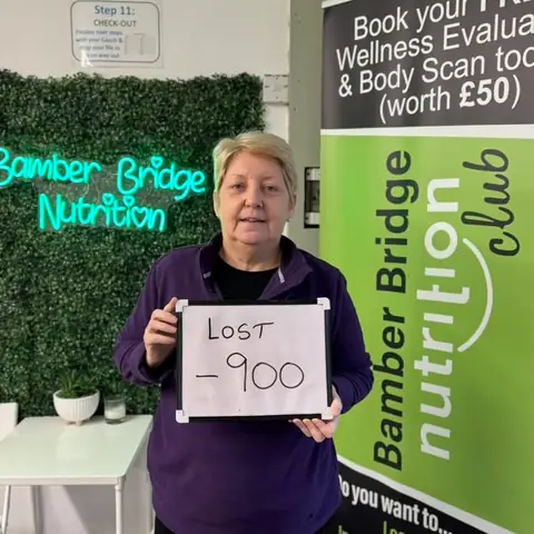 A Bamber Bridge Nutrition club member’s check-in in Bamber Bridge